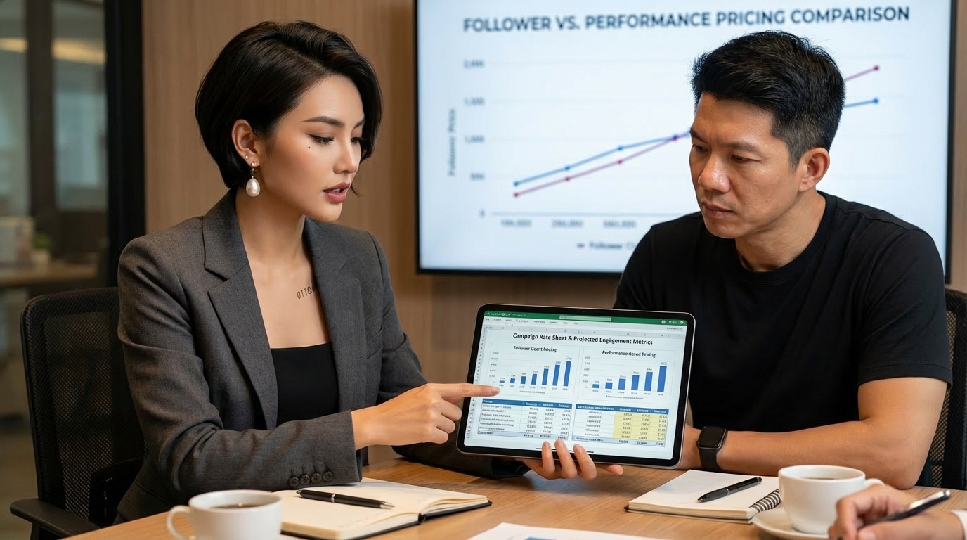 AI influencer pricing positioning framework for brand perception