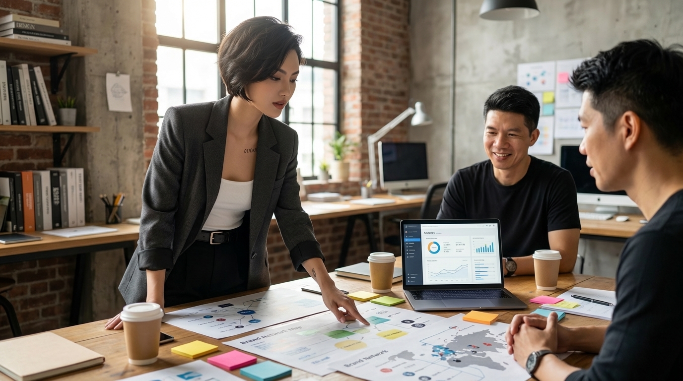 AI influencer media empire strategy niche mapping and brand portfolio expansion framework