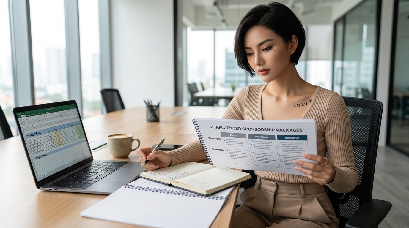AI influencer deal structuring strategy sponsorship package design pricing tiers brand partnership revenue framework