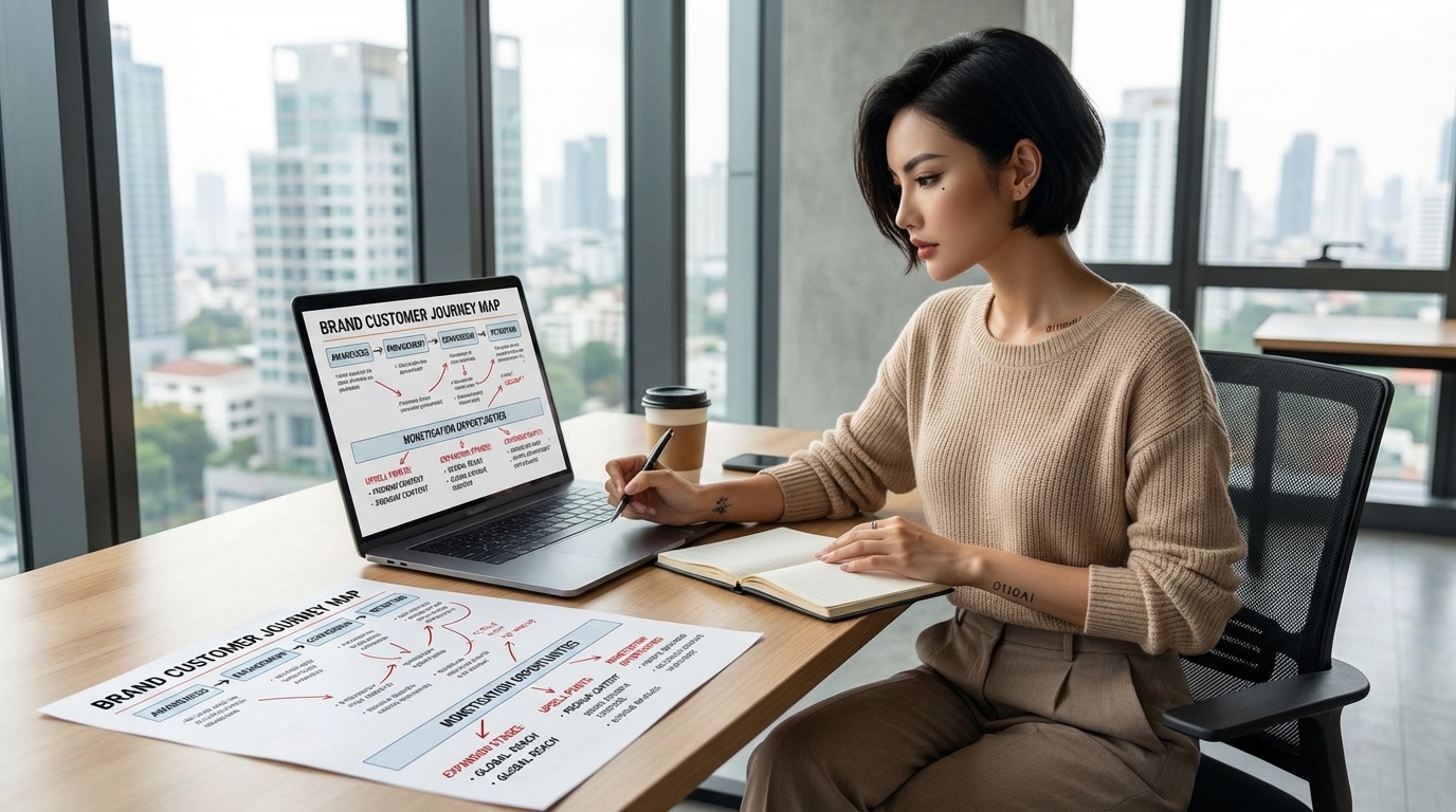 AI influencer sponsorship monetisation strategy upsell retainer value stacking brand partnership revenue system