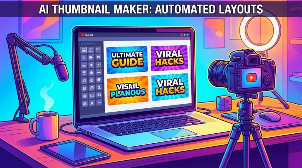 AI thumbnail generator tools used by beginner YouTubers
