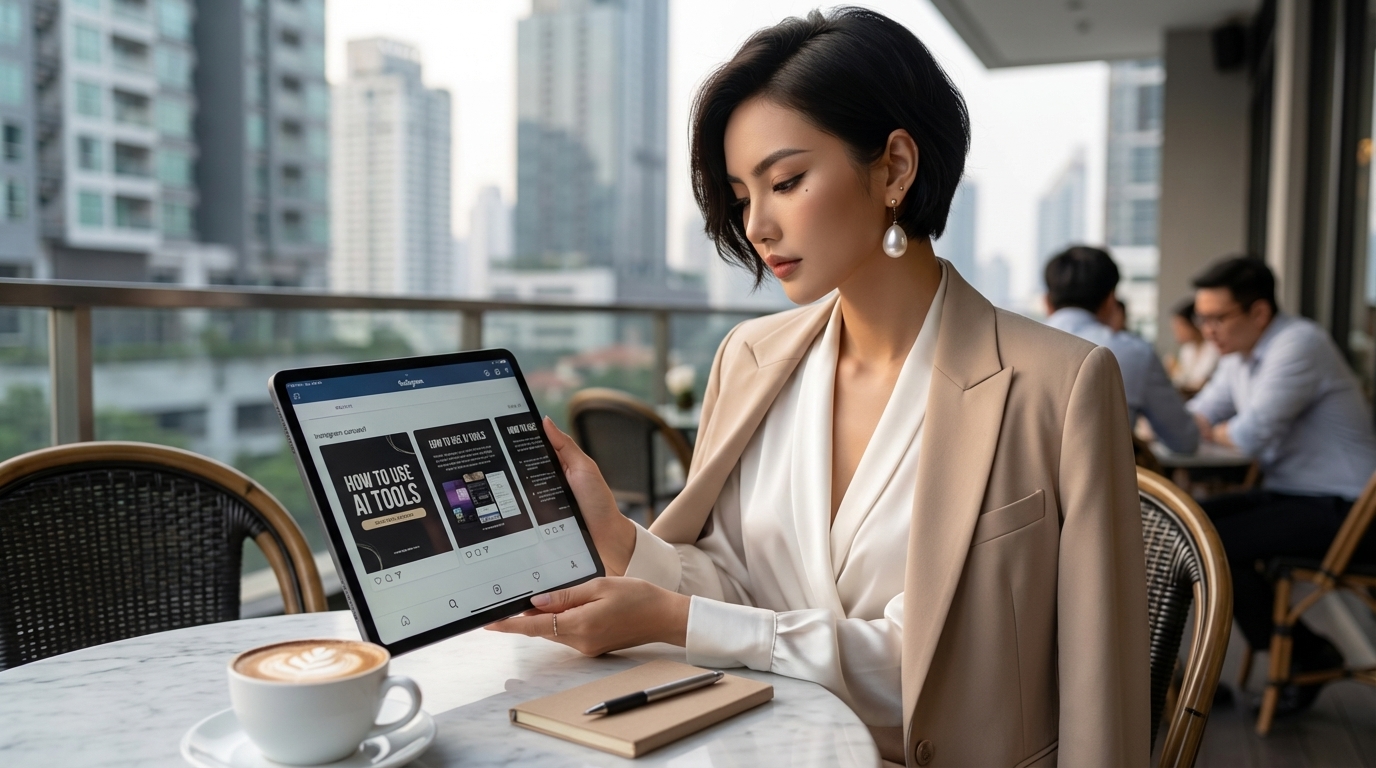  educational content strategy AI influencer carousel reels