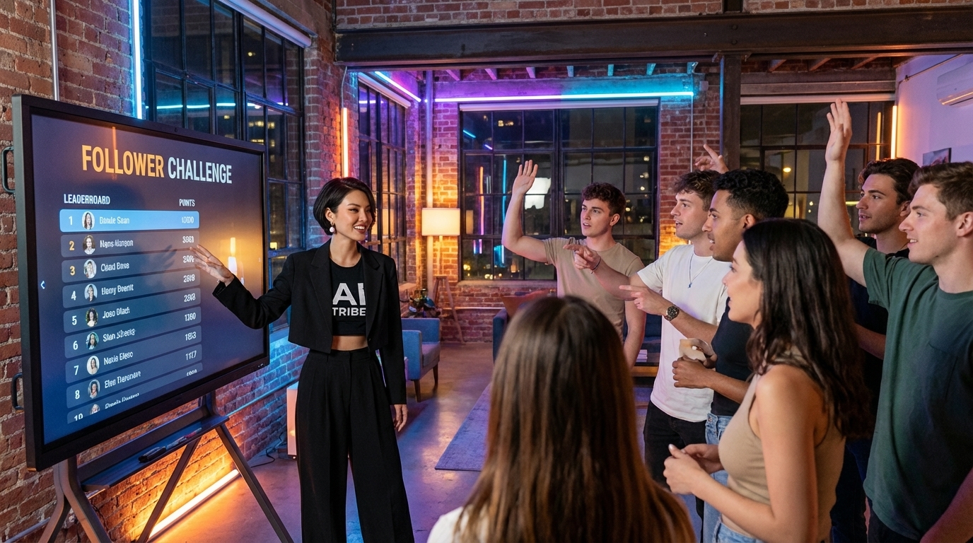 AI influencer interaction loop system for retention and loyalty