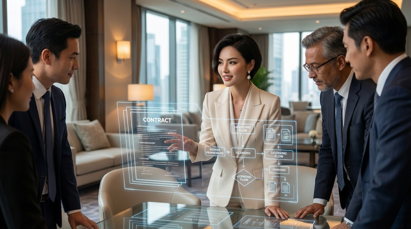 AI influencer intellectual property licensing and brand monetisation framework