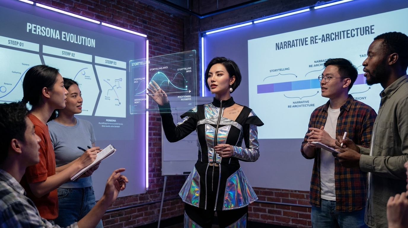 AI influencer audience transfer storytelling campaign and transition content workflow