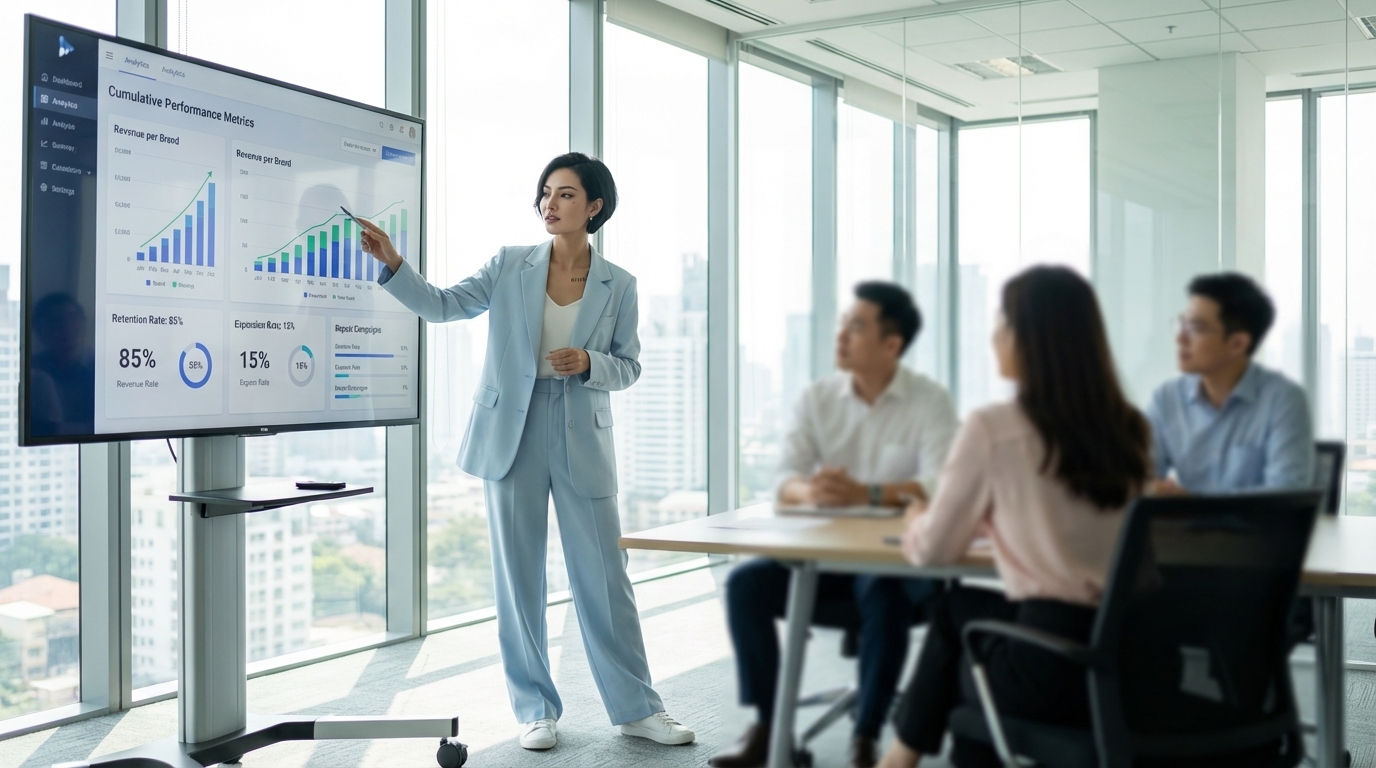 AI influencer brand lifetime value strategy data-driven optimisation performance feedback loop analytics dashboard