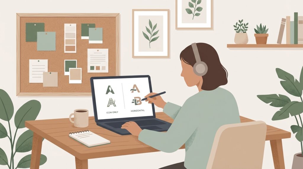 AI logo design workflow for beginner creators