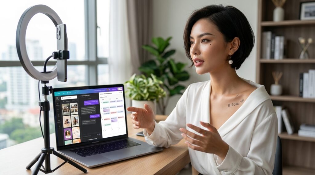 AI social media growth strategy workflow for content creators