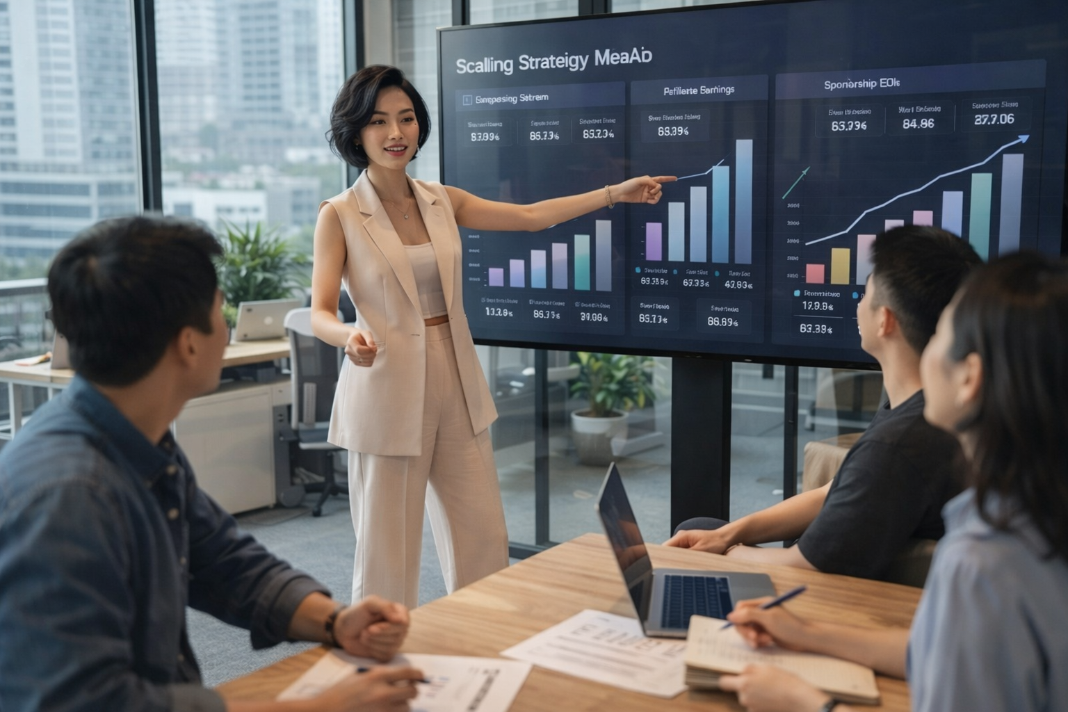 AI influencer sponsorship performance strategy ROI optimisation cross-platform distribution revenue scaling framework