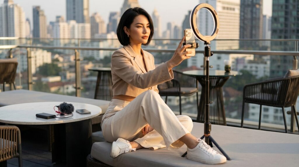 AI influencer posting frequency guide showing ideal posting cadence across platforms