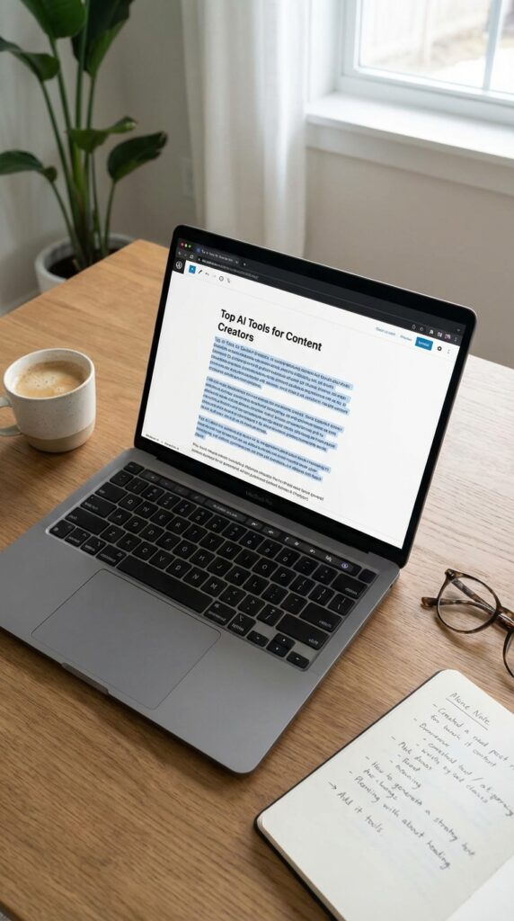 AI blog writing tools helping content creators write blog posts faster