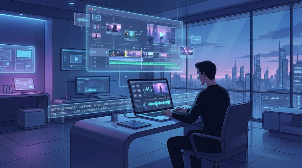 AI tools for beginner video creators editing videos with AI software