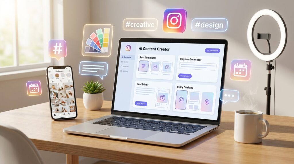 How to create Instagram content using AI tools for beginner content creators