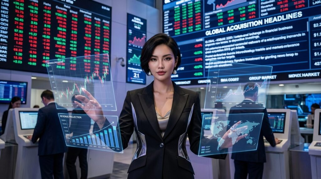 AI influencer exit strategy valuation planning and ecosystem acquisition negotiation dashboard