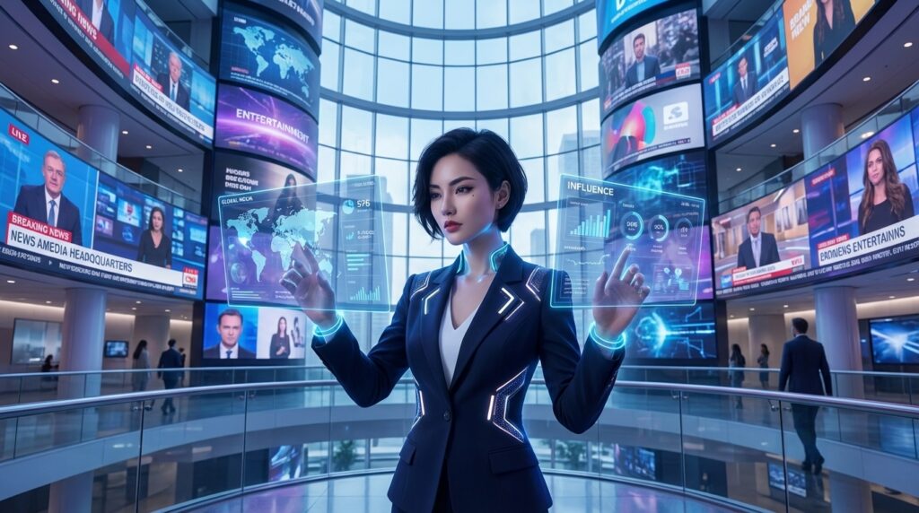 AI influencer institutional media strategy corporate content ecosystem planning dashboard