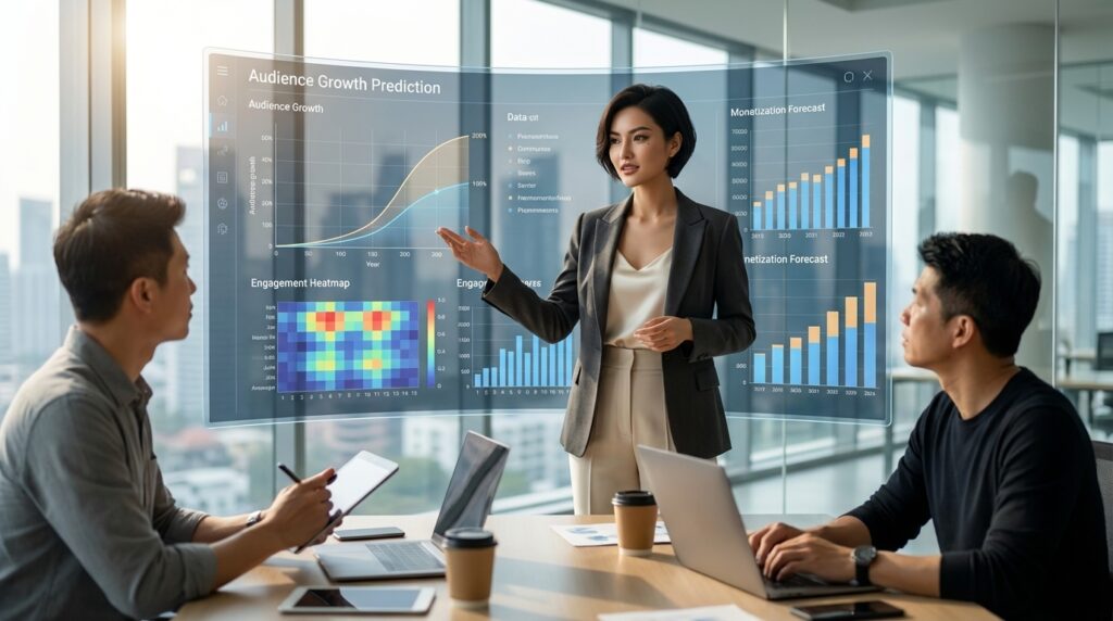 AI influencer predictive analytics strategy forecasting dashboard audience behaviour modelling system