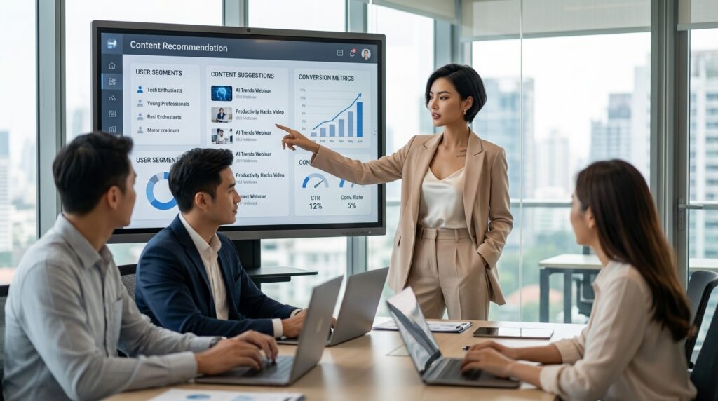 AI influencer personalisation strategy recommendation engine behaviour data system audience intelligence dashboard