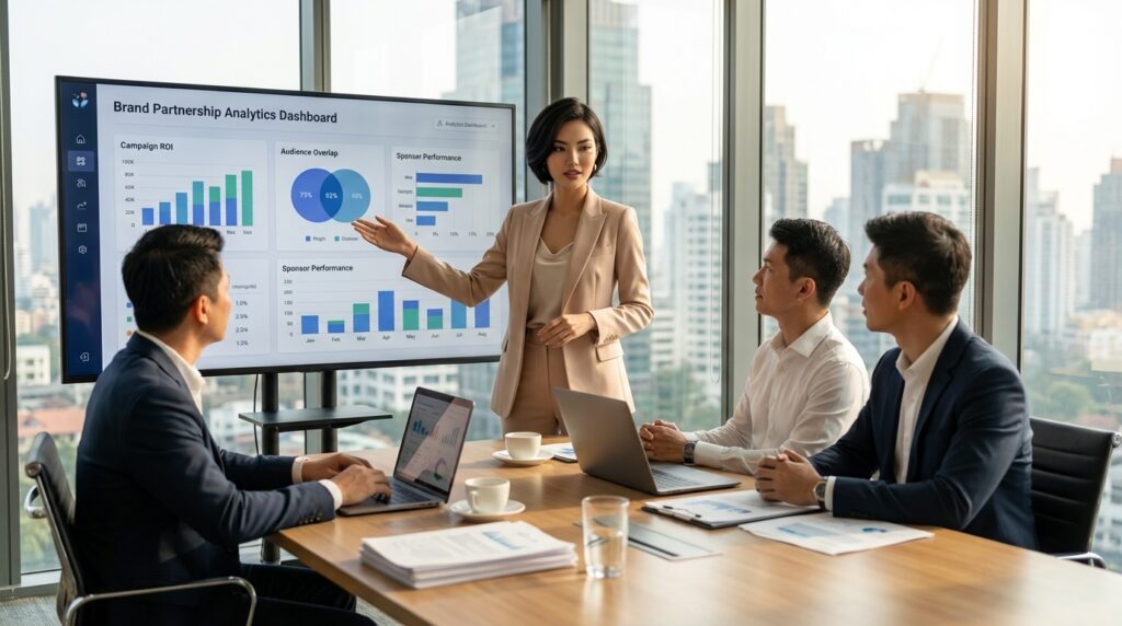 AI influencer brand partnership intelligence strategy sponsorship performance dashboard data-driven collaboration system