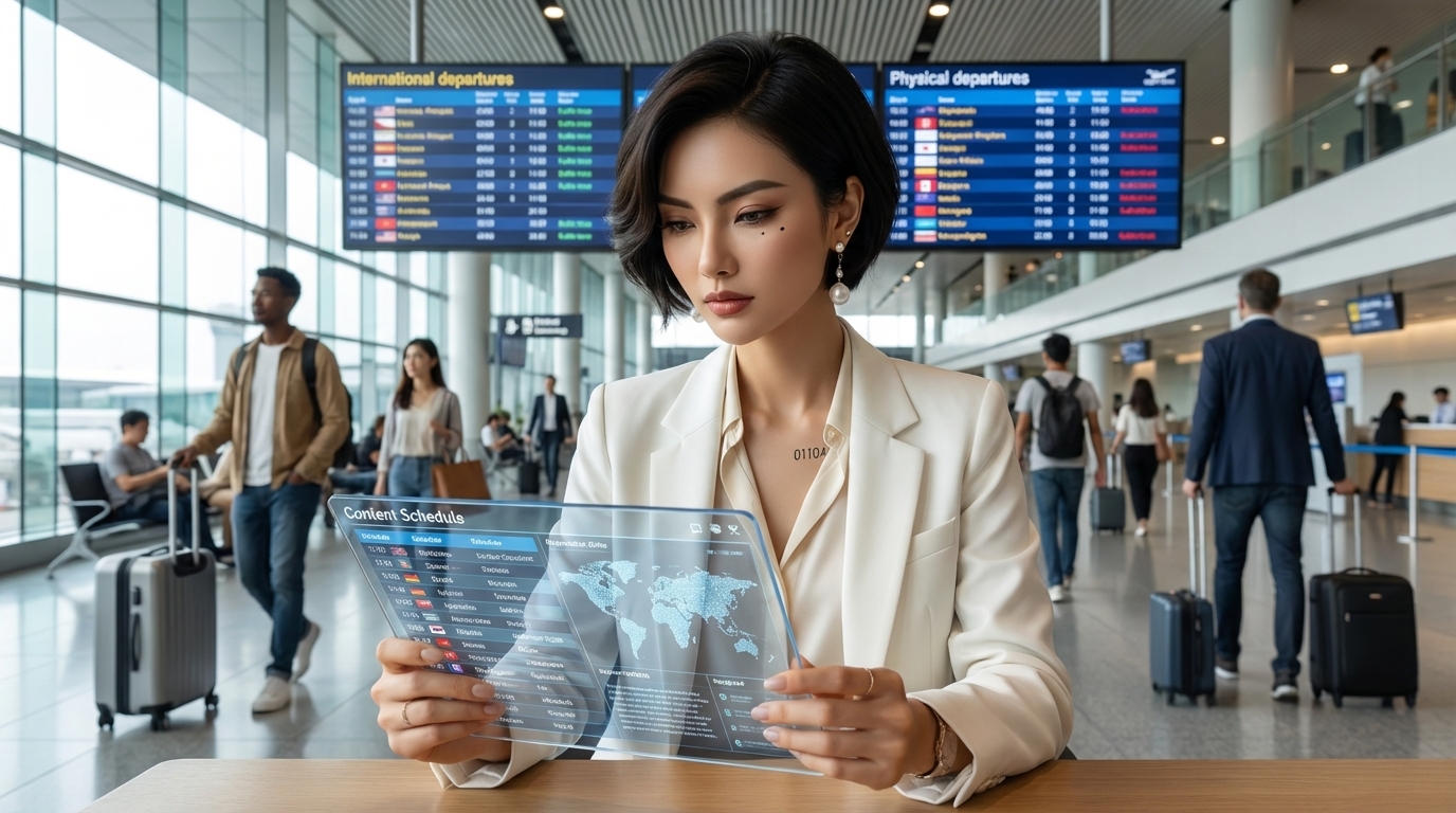 AI influencer analysing global audience distribution and market prioritisation